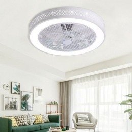 Ventilatore da soffitto ultra sottile Ventilatore da soffitto invisibile con luce