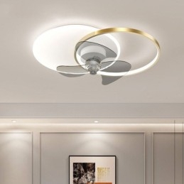 Lampada da soffitto con ventilatore, apparecchi di illuminazione moderni Art Déco