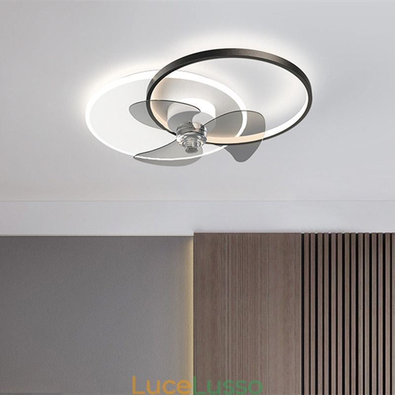 Lampada da soffitto con ventilatore, apparecchi di illuminazione moderni Art Déco