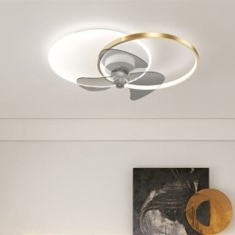 Lampada da soffitto con ventilatore, apparecchi di illuminazione moderni Art Déco
