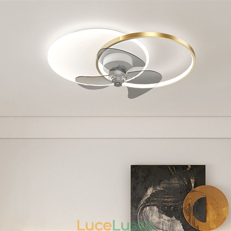 Lampada da soffitto con ventilatore, apparecchi di illuminazione moderni Art Déco