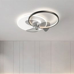Lampada da soffitto con ventilatore, apparecchi di illuminazione moderni Art Déco