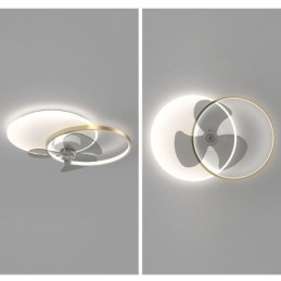 Lampada da soffitto con ventilatore, apparecchi di illuminazione moderni Art Déco