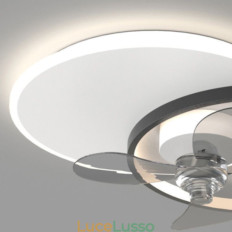 Lampada da soffitto con ventilatore, apparecchi di illuminazione moderni Art Déco