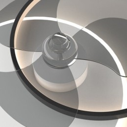 Lampada da soffitto con ventilatore, apparecchi di illuminazione moderni Art Déco