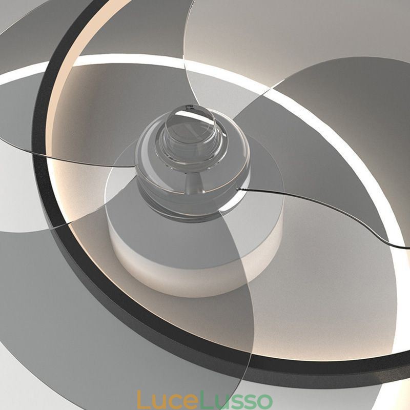 Lampada da soffitto con ventilatore, apparecchi di illuminazione moderni Art Déco