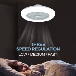 Ventilatore da soffitto con luce tricromatica dimmerabile con telecomando a 3 velocità