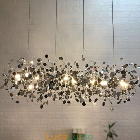 Lampadario moderno minimalista in acciaio inossidabile Lampadario moderno minimalista in acciaio inossidabile