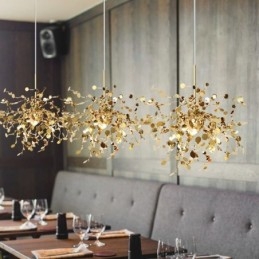 Lampadario moderno minimalista in acciaio inossidabile