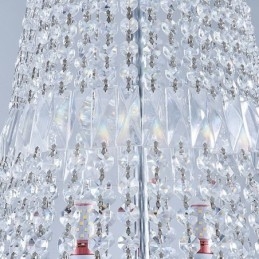 Lampadario di cristallo retrò Lampada da soffitto di cristallo di lusso americano con 18 luci