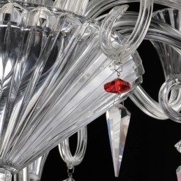 Lampadario di cristallo europeo Decorazione plafoniera con 18 luci