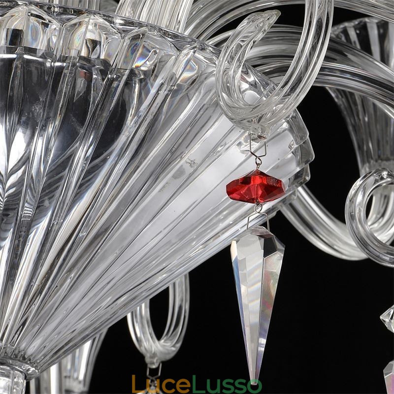 Lampadario di cristallo europeo Decorazione plafoniera con 18 luci