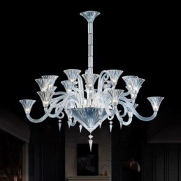 Lampadario di cristallo europeo Decorazione plafoniera con 12 luci