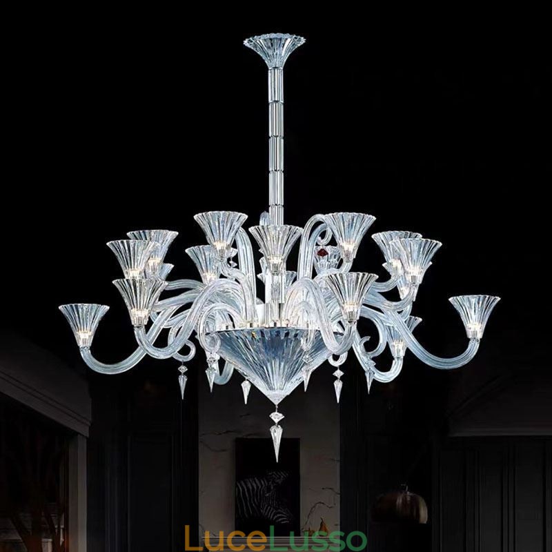Lampadario di cristallo europeo Decorazione plafoniera con 12 luci