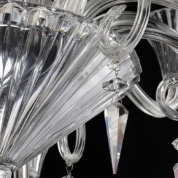 Lampadario di cristallo europeo Decorazione plafoniera con 12 luci