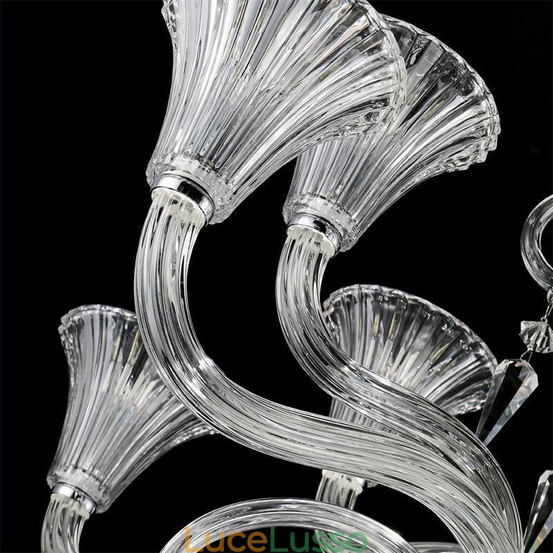 Lampadario di cristallo europeo Decorazione plafoniera con 12 luci