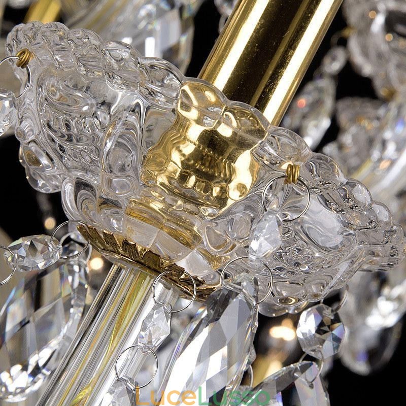 Lampadario di cristallo di lusso con decorazione a soffitto con 32 luci