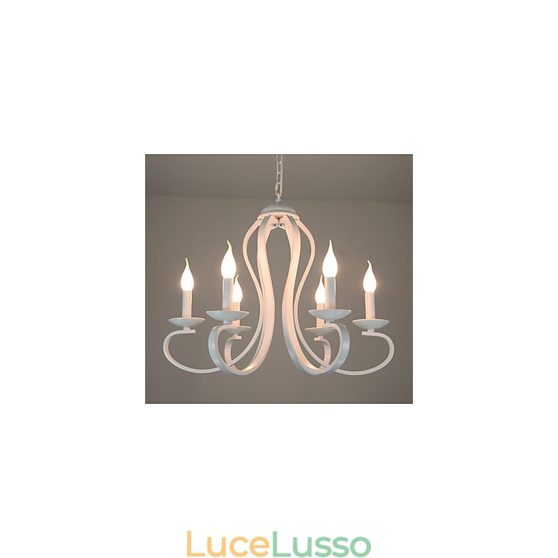 Lampadario moderno tradizionale retrò country metallo