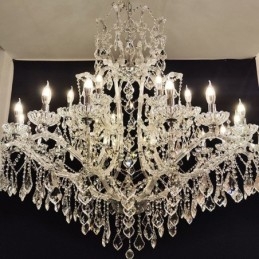 Lampadario di cristallo europeo Decorazione plafoniera con 24 luci