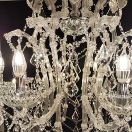 Lampadario di cristallo europeo Decorazione plafoniera con 24 luci