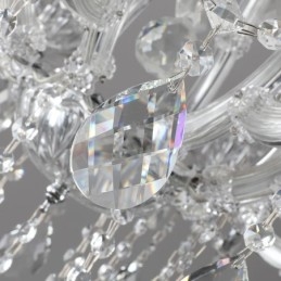 Lampadario di cristallo europeo Decorazione plafoniera con 24 luci
