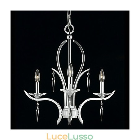 Elegante lampadario di cristallo con 3 luci a candela Elegante lampadario di cristallo con 3 luci a candela