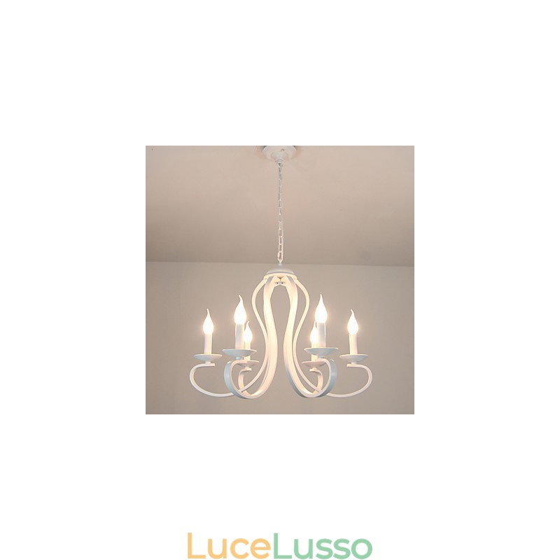 Lampadario moderno tradizionale retrò country metallo