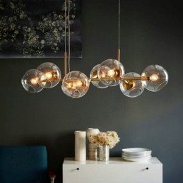 Lampada a sospensione moderna Magic Bean semplice 8 luci