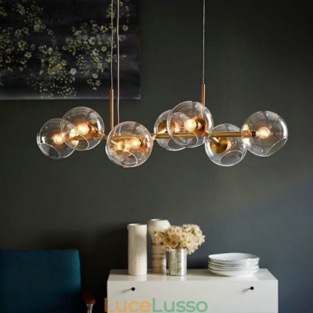 Lampada a sospensione moderna Magic Bean semplice 8 luci Lampada a sospensione moderna Magic Bean semplice 8 luci