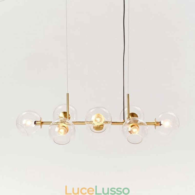 Lampada a sospensione moderna Magic Bean semplice 8 luci