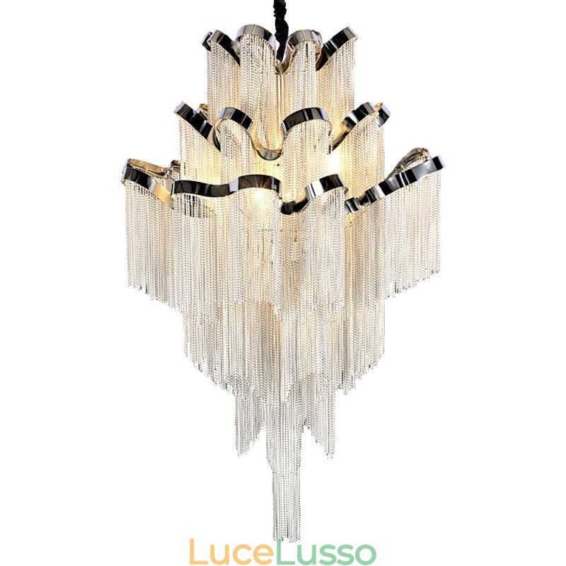 Moderna ed elegante lampada a sospensione con nappa