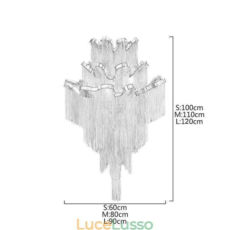 Moderna ed elegante lampada a sospensione con nappa