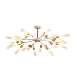 Lampada a sospensione nordica moderna in legno massello