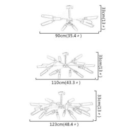 Lampada a sospensione nordica moderna in legno massello