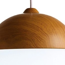 Lampadario in legno e bambù in stile moderno e contemporaneo
