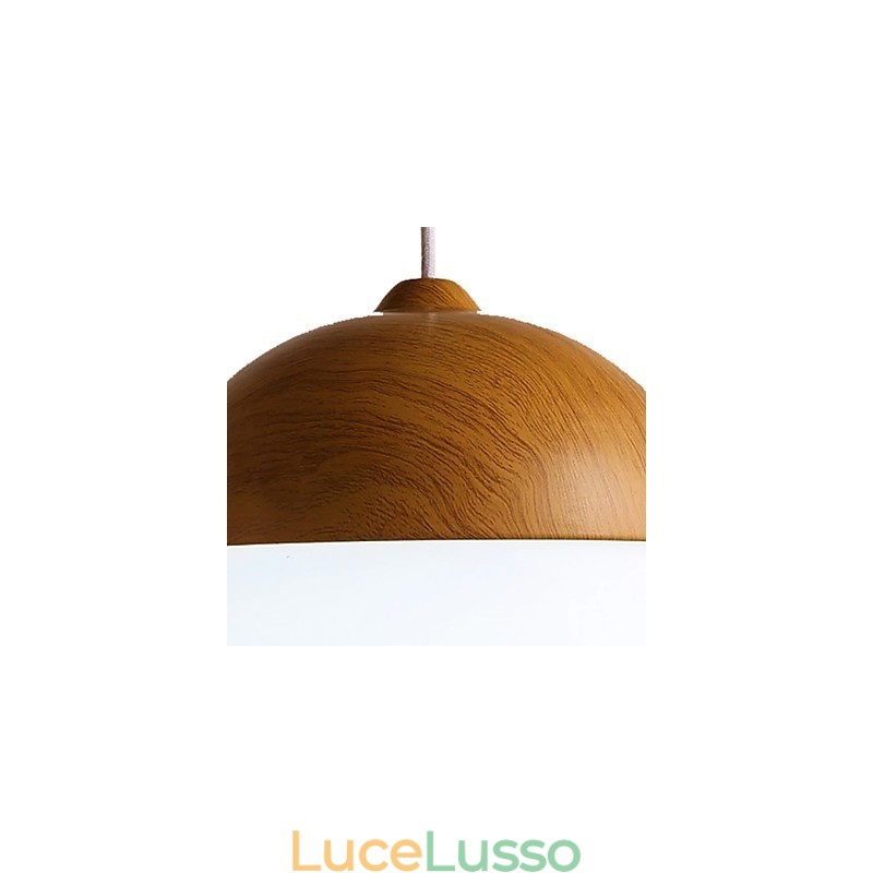 Lampadario in legno e bambù in stile moderno e contemporaneo