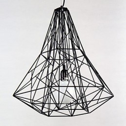 Lampadario moderno contemporaneo in metallo cromato