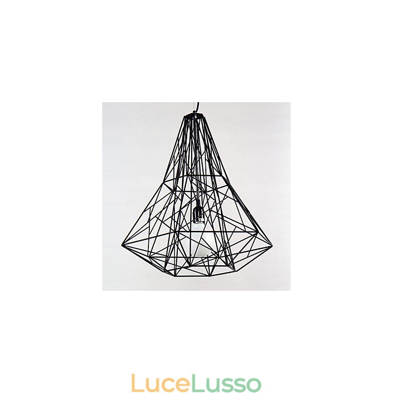 Lampadario moderno contemporaneo in metallo cromato