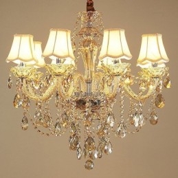 Lampadario di cristallo Cognac Plafoniera Lusso Europeo