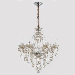 Lampadario di cristallo Cognac Plafoniera Lusso Europeo