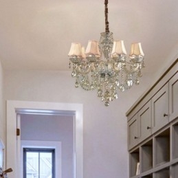 Lampadario di cristallo Cognac Plafoniera Lusso Europeo