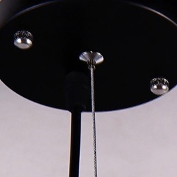 Lampadario moderno contemporaneo in metallo cromato