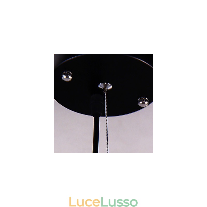 Lampadario moderno contemporaneo in metallo cromato