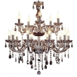 Grande lampadario di cristallo europeo elegante lampada a sospensione