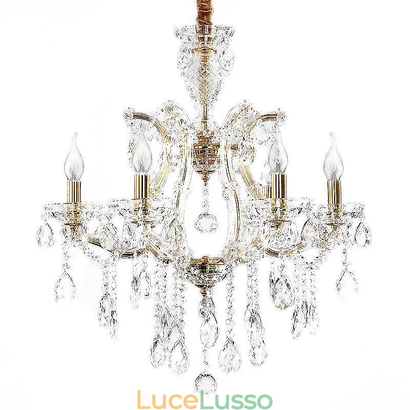 Elegante lampadario di cristallo europeo a sospensione
