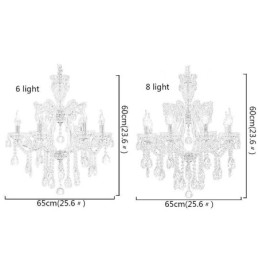 Elegante lampadario di cristallo europeo a sospensione