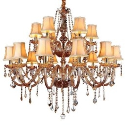 Lampadario di cristallo di lusso Lampada da soffitto europea