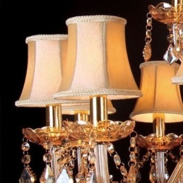 Lampadario di cristallo di lusso Lampada da soffitto europea