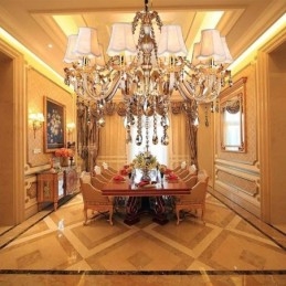 Grande lampadario di cristallo, lampada a sospensione europea di lusso