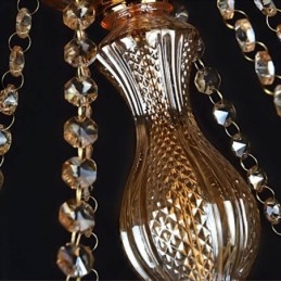 Grande lampadario di cristallo, lampada a sospensione europea di lusso